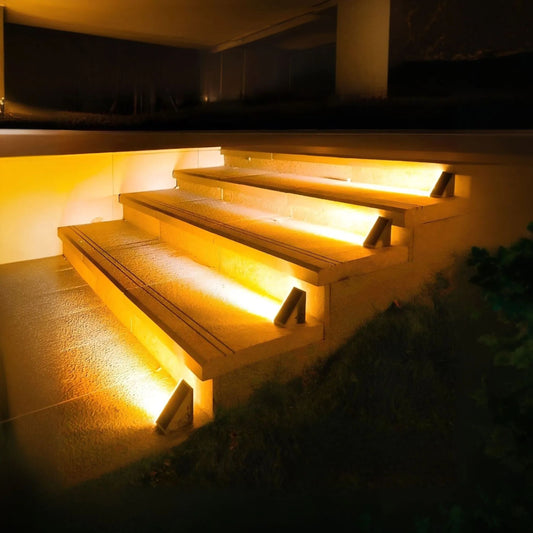 Solar-Stufenleuchte Dreieck | LED 3000K | Automatik | IP Outdoor