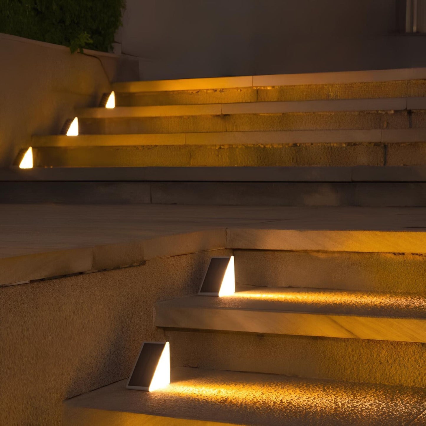 Solar-Stufenleuchte Dreieck | LED 3000K | Automatik | IP Outdoor