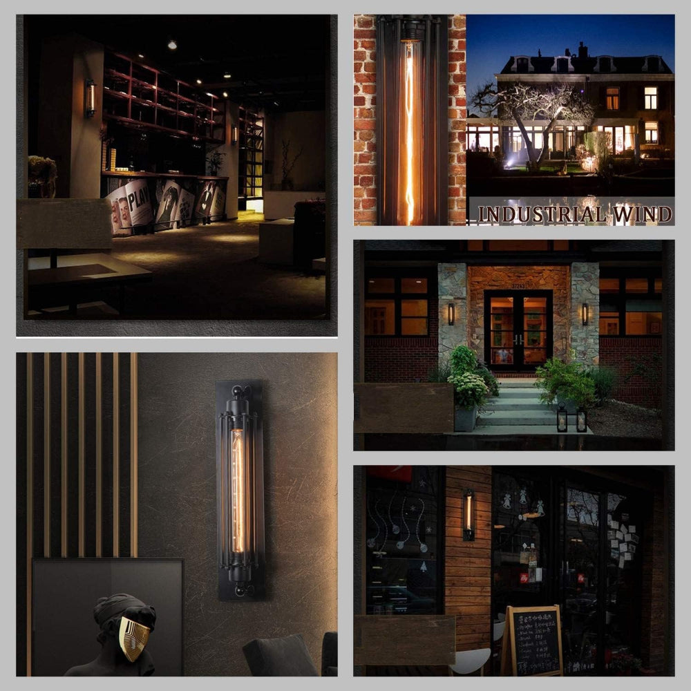 LED-Wandleuchte Industrial | Metall | Warmweiß | Wandmontage