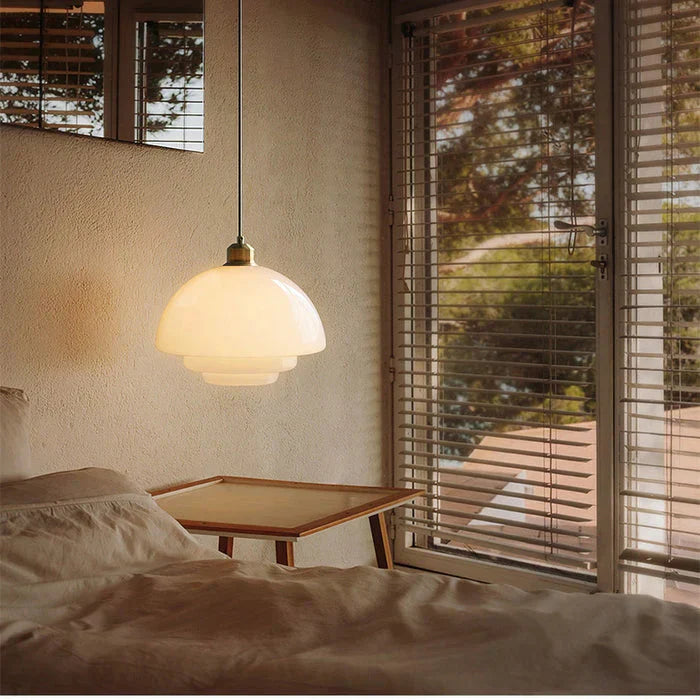 Pendelleuchte Glas Weiß | E27 | LED | Modern