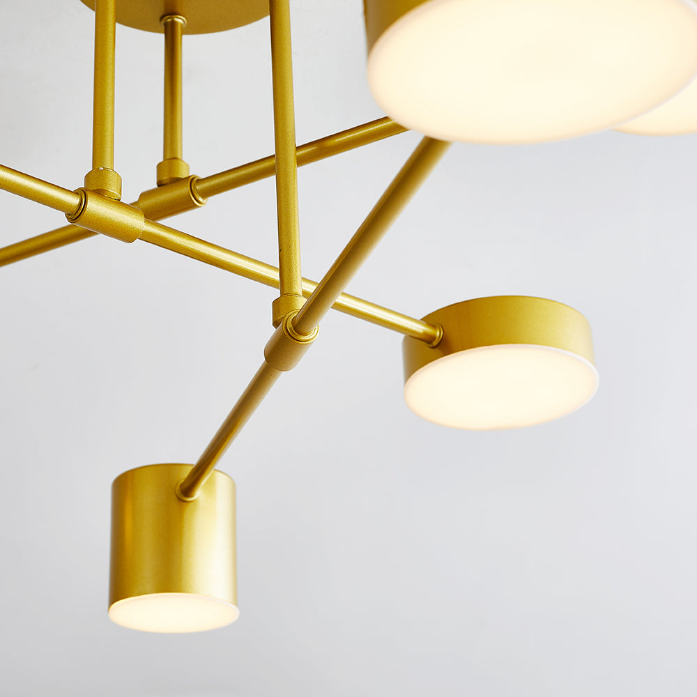 LED-Deckenleuchte | Kreis-Design | Schwarz, Weiß oder Gold | Wohnzimmer & Schlafzimmer