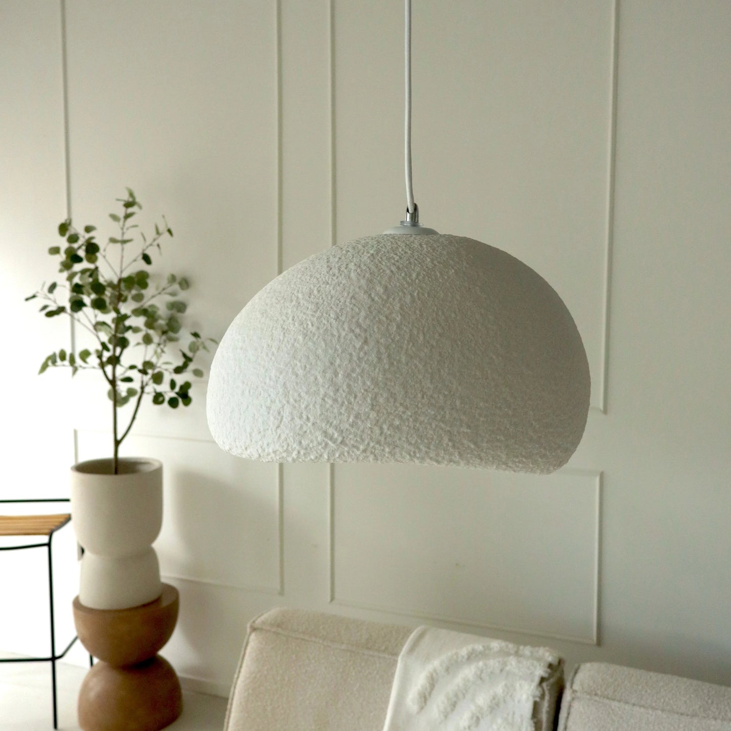 Pendelleuchte | Wabi Sabi & Japandi | Warmweißes Licht | Wohnzimmer & Esszimmer