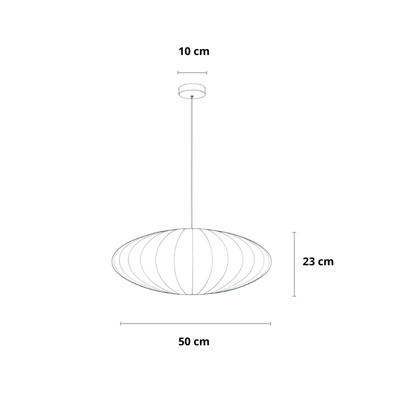 Pendelleuchte | Wabi Sabi Japandi | Seide | Warmes & Funktionales Licht