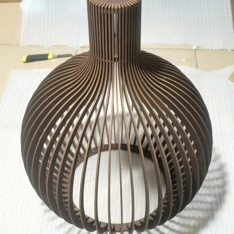 Pendelleuchte | Holz | Ø35 cm / 45 cm / 55 cm | Wohnzimmer & Esszimmer