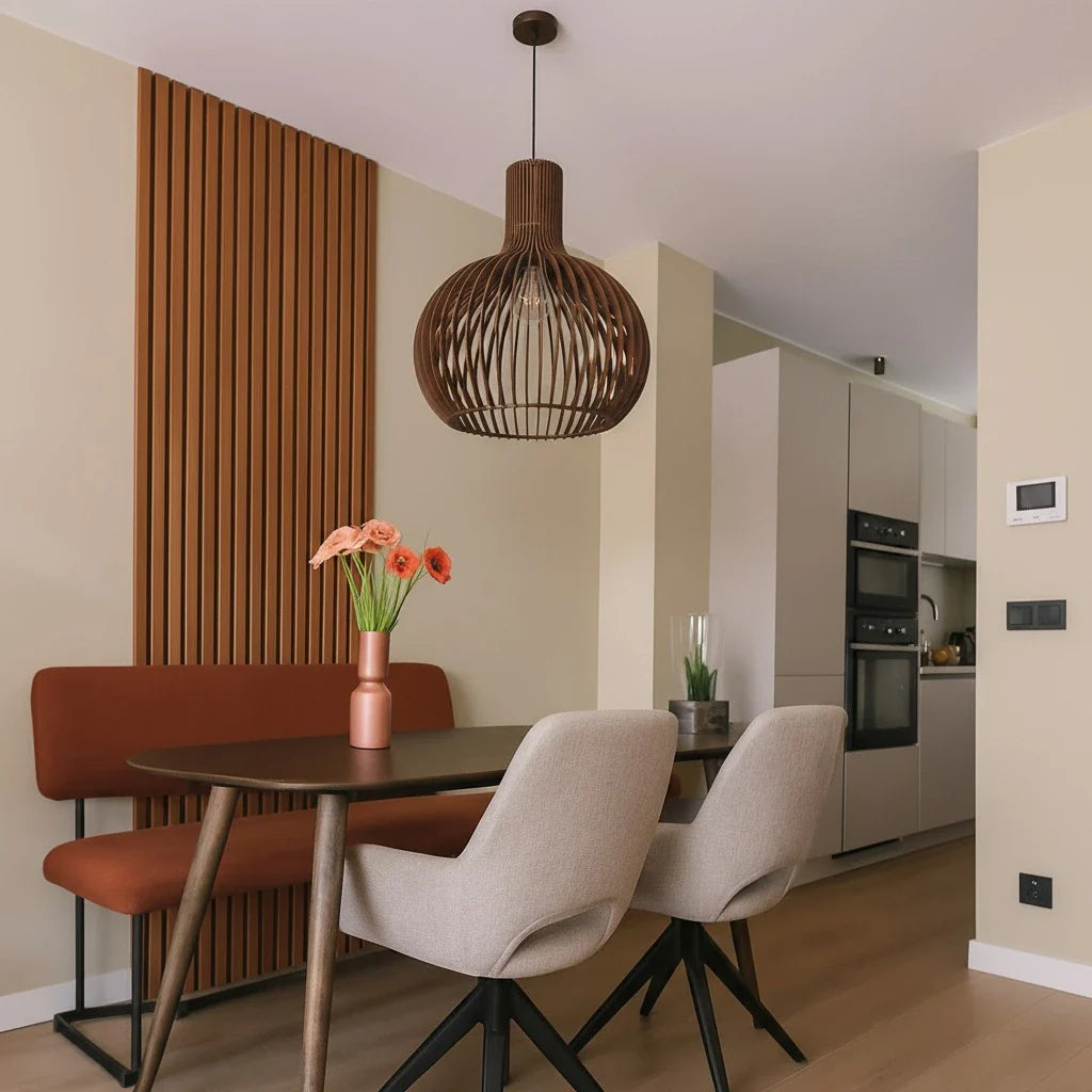 Pendelleuchte | Holz | Ø35 cm / 45 cm / 55 cm | Wohnzimmer & Esszimmer