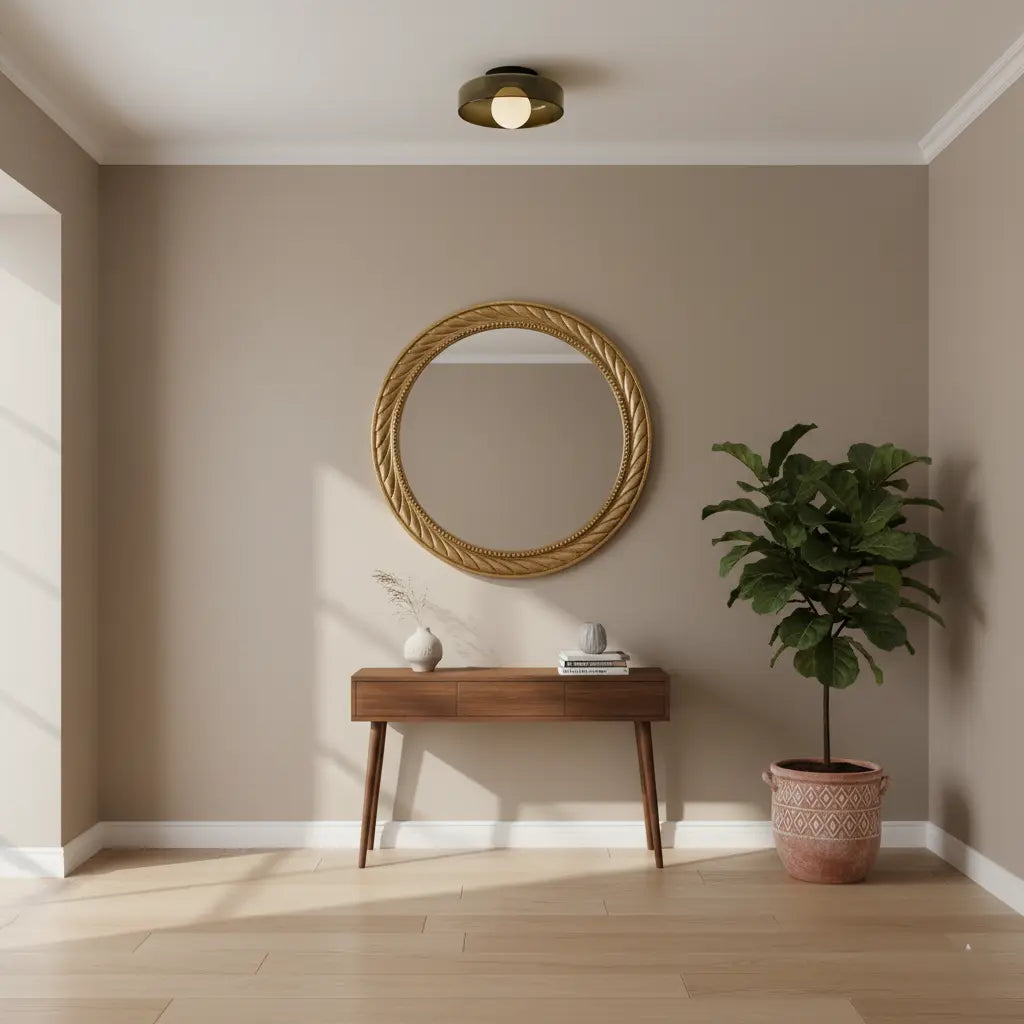 Retro Decken- & Wandleuchte | Buntes Glas | Wohnzimmer & Eingangsbereich