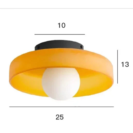 Retro Decken- & Wandleuchte | Buntes Glas | Wohnzimmer & Eingangsbereich