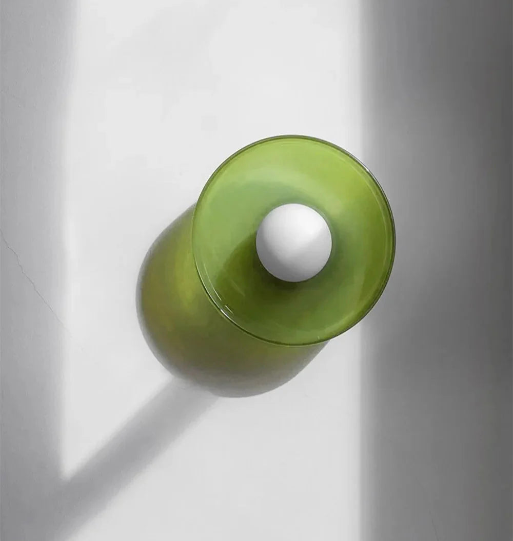 Retro Decken- & Wandleuchte | Buntes Glas | Wohnzimmer & Eingangsbereich