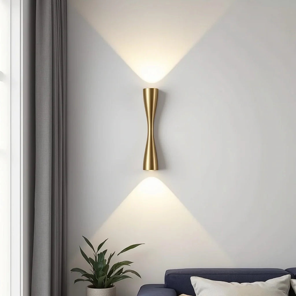 Wandleuchte | Lattenwand / Innen & Außen | IP65 | Wohnzimmer & Terrasse