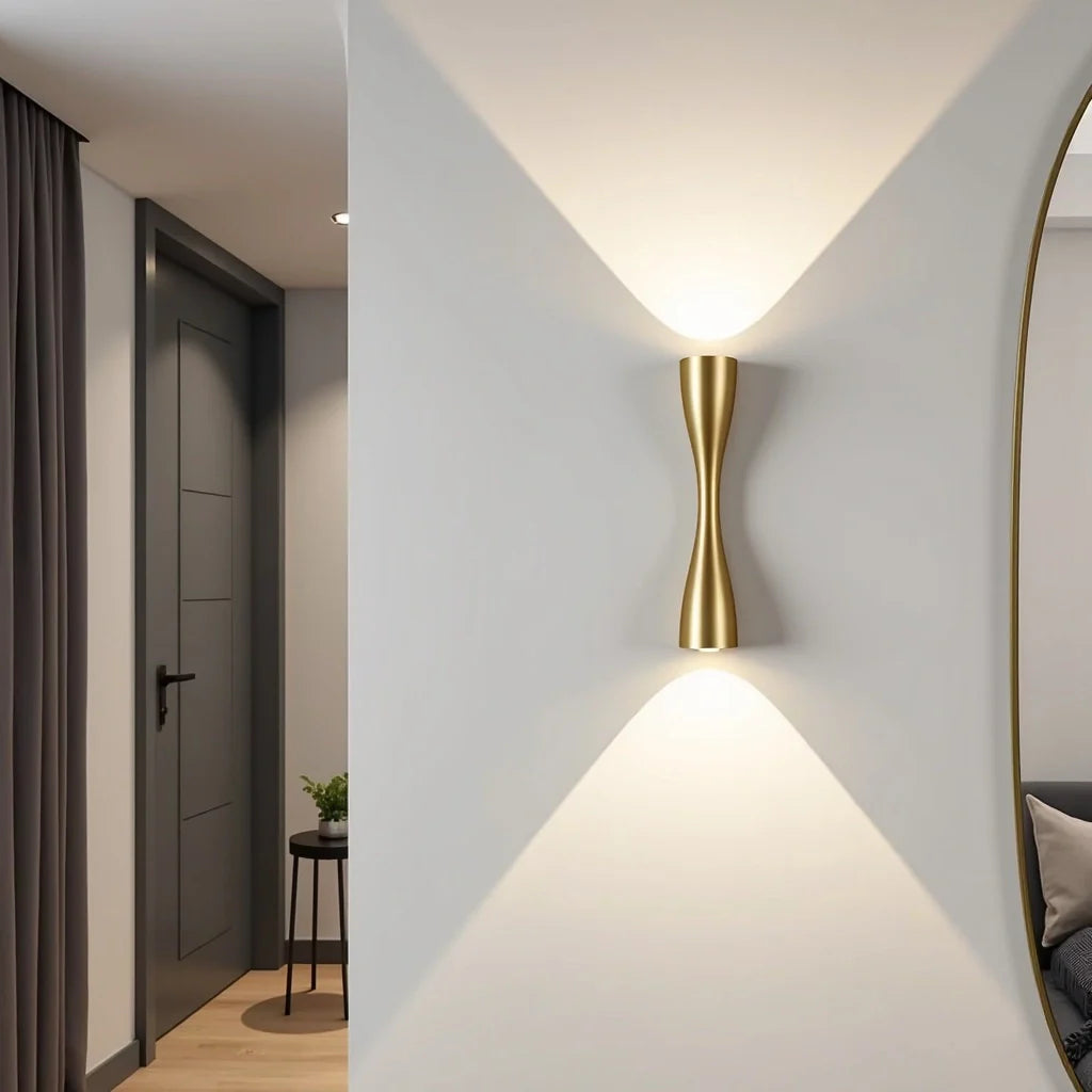 Wandleuchte | Lattenwand / Innen & Außen | IP65 | Wohnzimmer & Terrasse