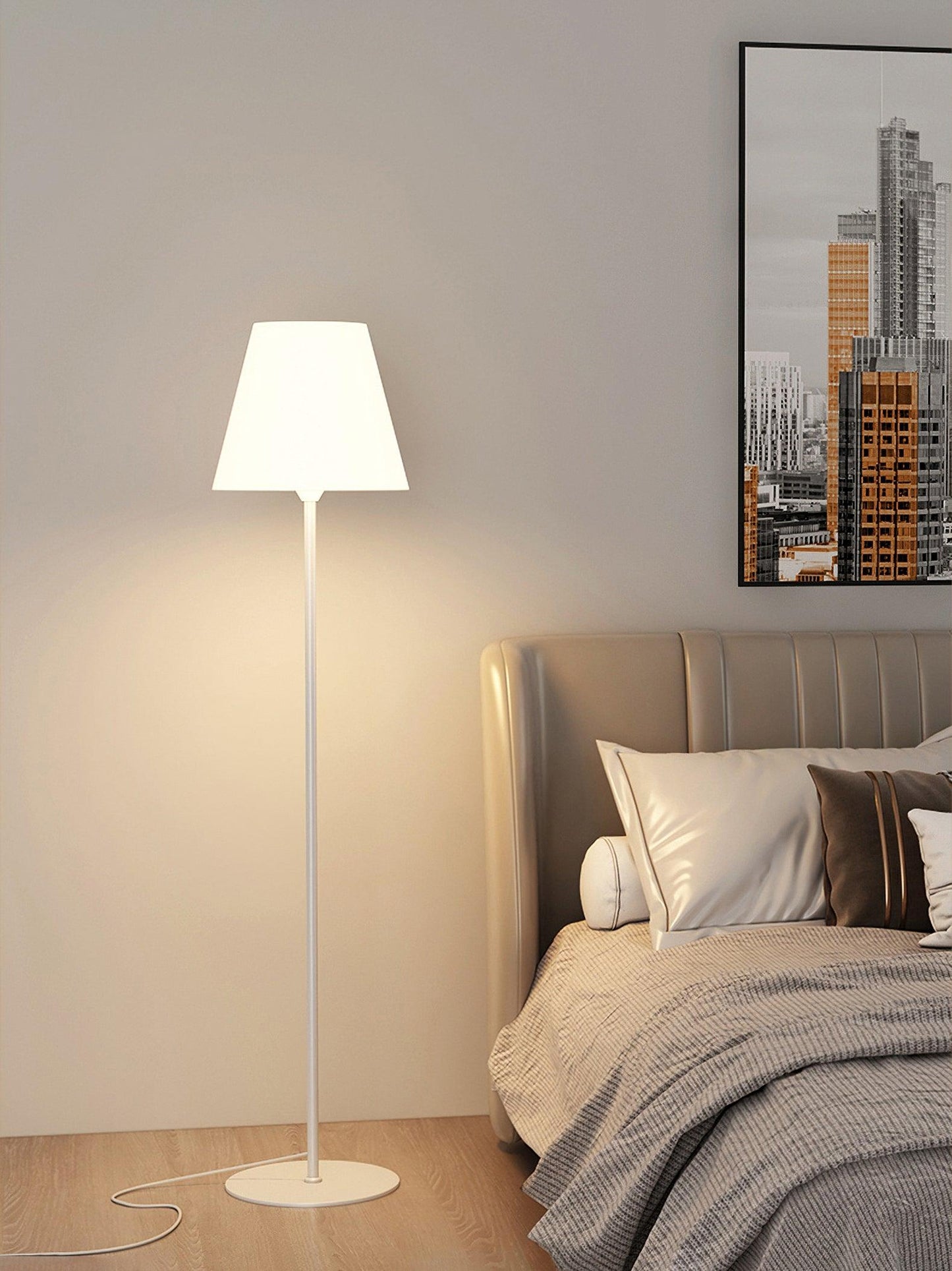 Stehlampe Metall & Acryl | Modernes Design | E26/E27 LED | Schwarz oder Weiß