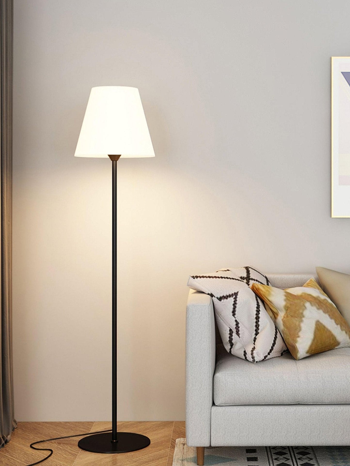 Stehlampe Metall & Acryl | Modernes Design | E26/E27 LED | Schwarz oder Weiß