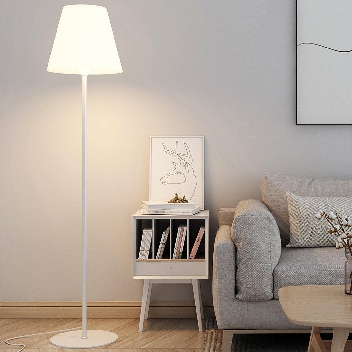 Stehlampe Metall & Acryl | Modernes Design | E26/E27 LED | Schwarz oder Weiß