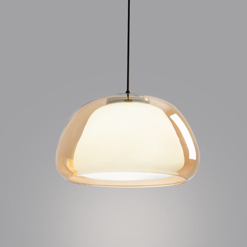 Pendelleuchte | Modernes Milchglas-Design | Höhenverstellbar | E27 Deckenbeleuchtung