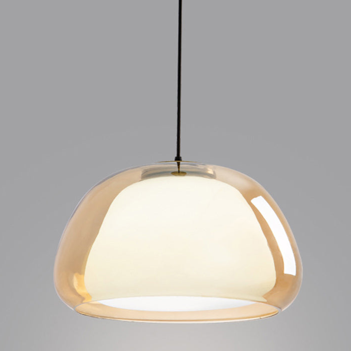 Pendelleuchte | Modernes Milchglas-Design | Höhenverstellbar | E27 Deckenbeleuchtung