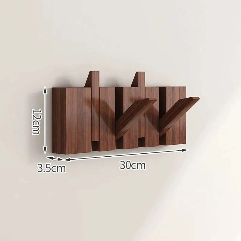 Wandhakenleiste Holz | Klapphaken Magnetisch | Skandinavisch | Flur & Schlafzimmer