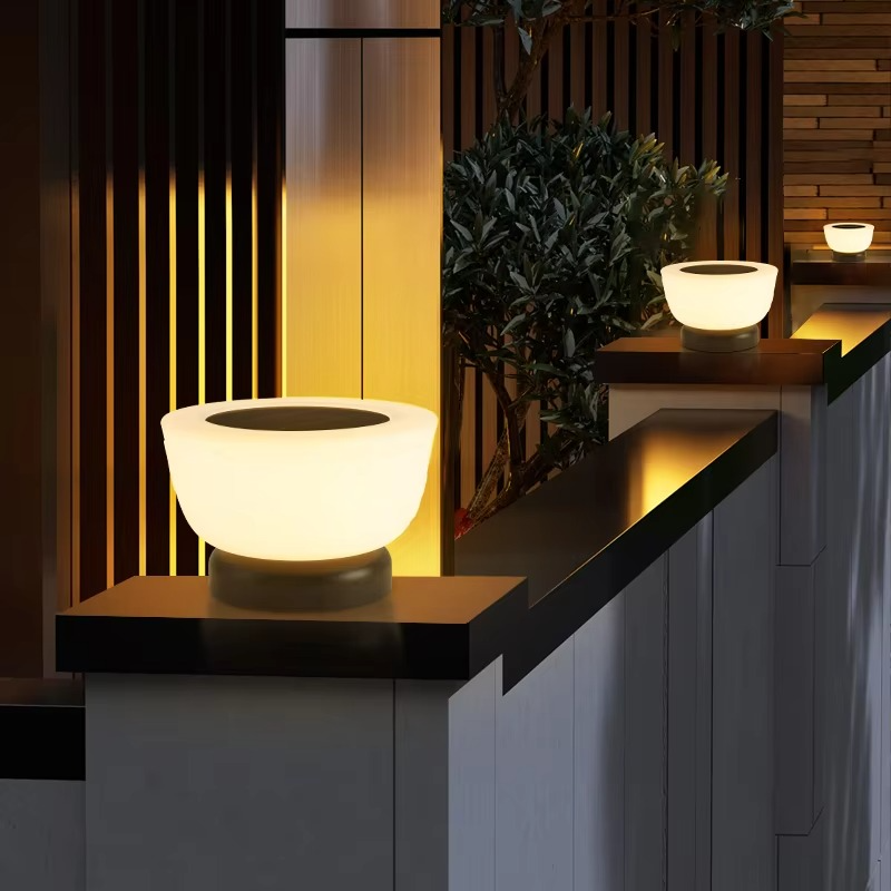 Solar-Pfostenleuchte Kugel | LED 3000K | IP65 | Garten & Zaun
