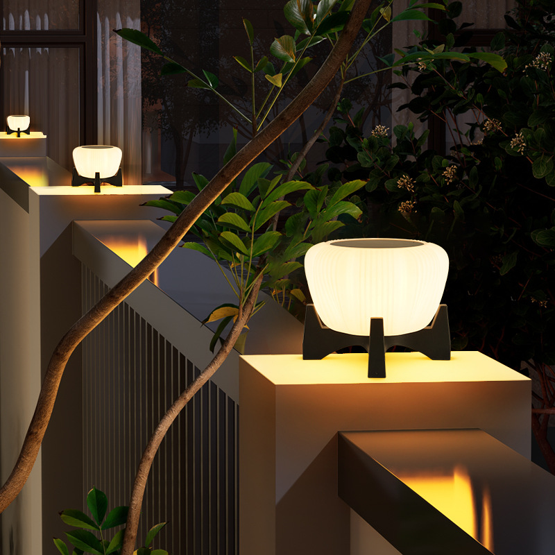 Solar-Pfostenleuchte Kugel | LED 3000K | IP65 | Garten & Zaun