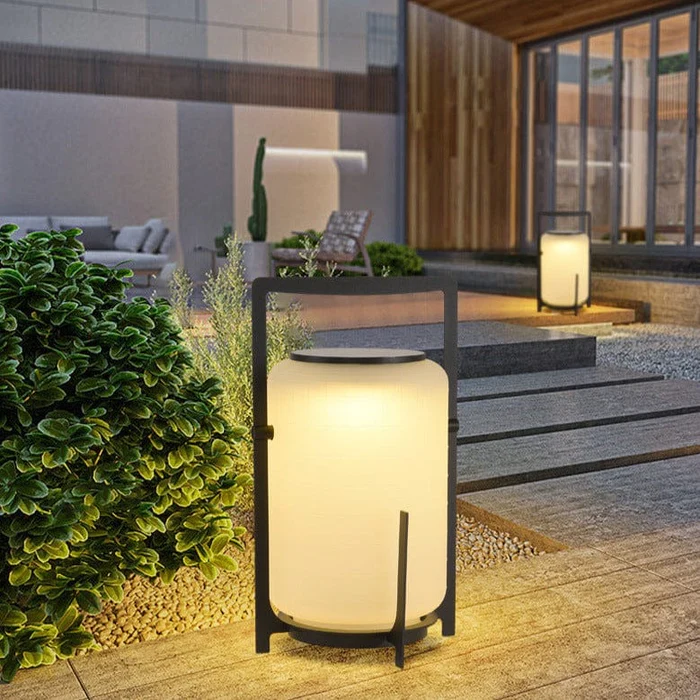 Solar-Standlaterne Zylinder | LED E27 | IP65 | Garten & Terrasse