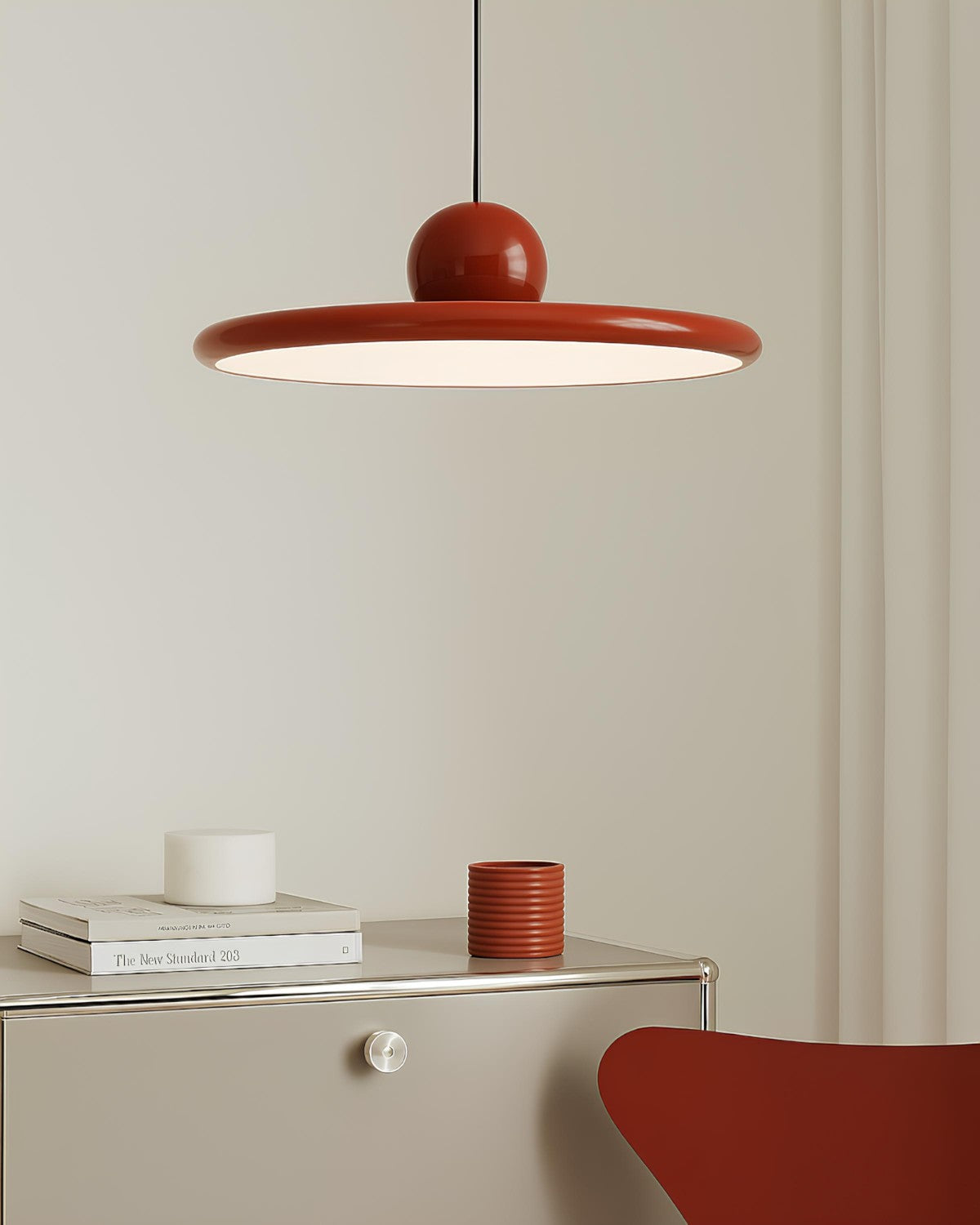 LED-Pendelleuchte | Modernes Runddesign | 3-Farben-Licht | Höhenverstellbar