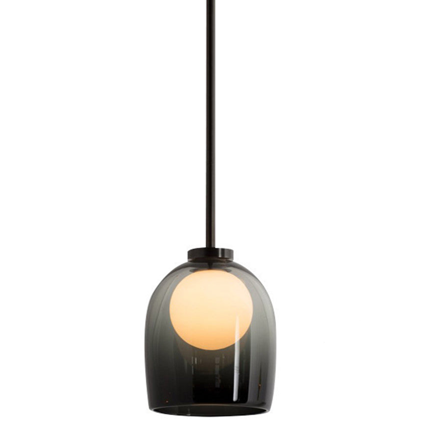 Glas-Pendelleuchte | Klarglas oder Rauchglas | G9 LED | Modernes Design