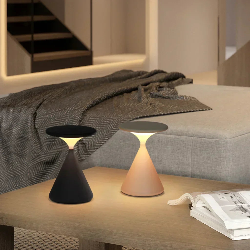 Kabellose Tischlampe | Touch-Dimmer | Warmweiß | Wiederaufladbar