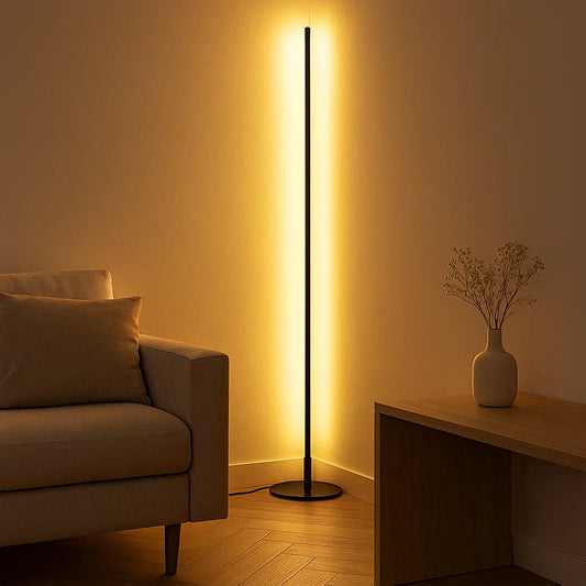 Stehlampe | LED dimmbar | Modernes Design | Wohnzimmer & Schlafzimmer