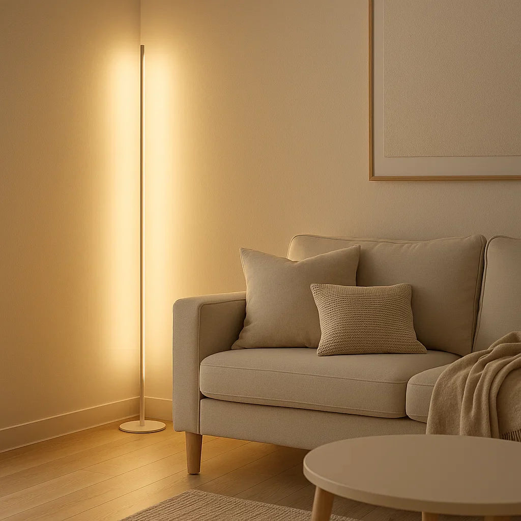 Stehlampe | LED dimmbar | Modernes Design | Wohnzimmer & Schlafzimmer