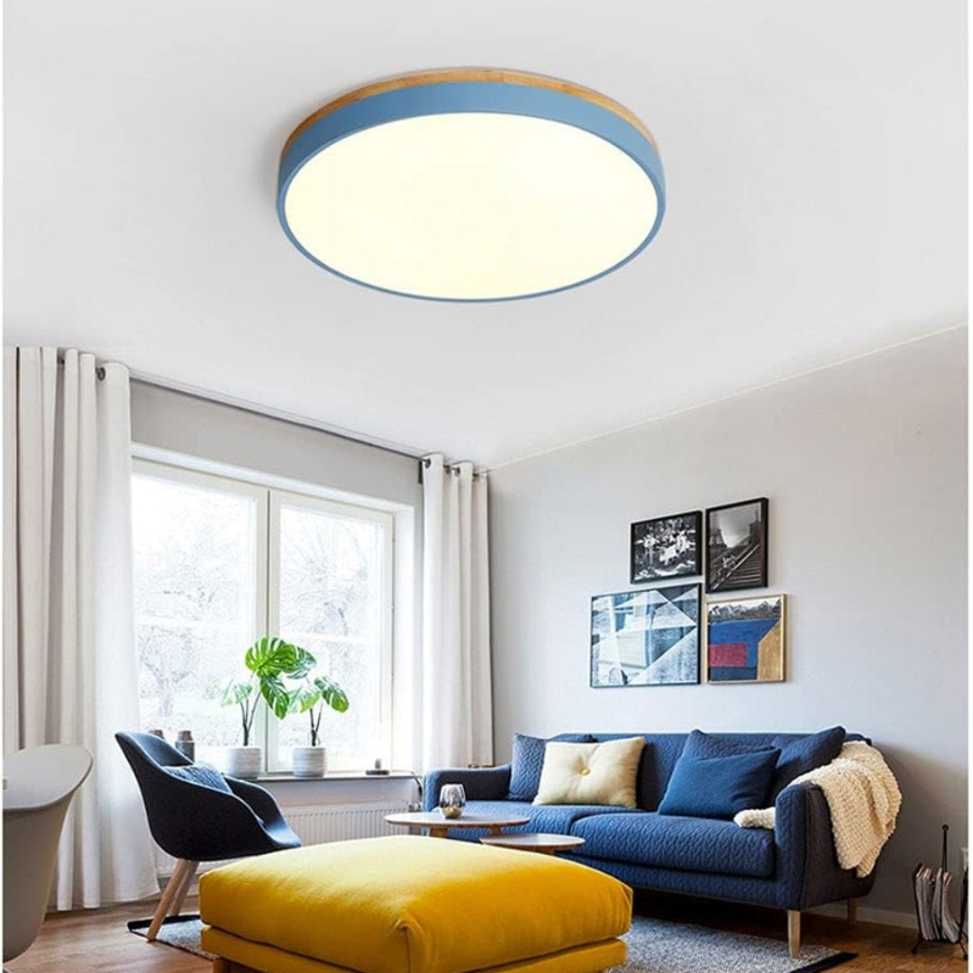LED-Deckenlampe | Rund & Flach | Wohnzimmer & Schlafzimmer | Effiziente LEDs