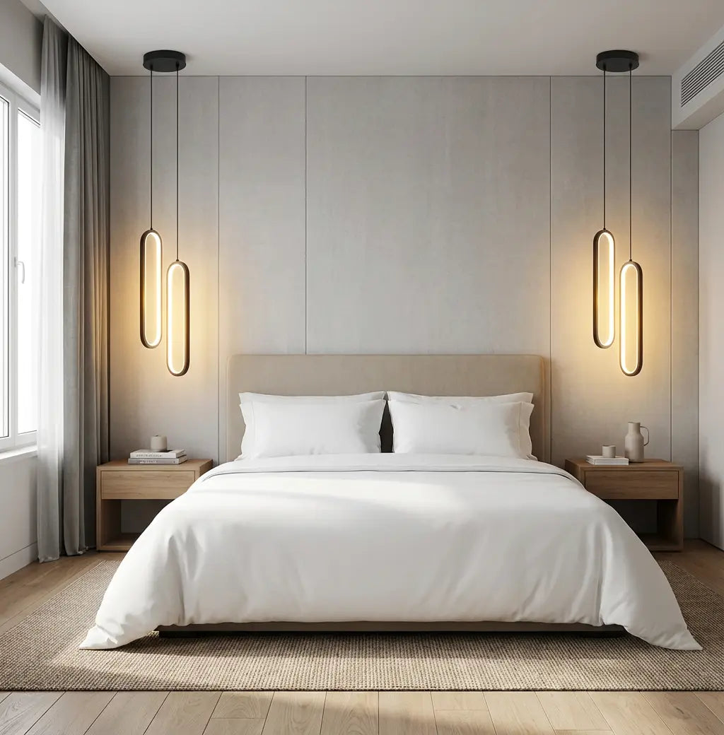 Pendelleuchte | Schwarz & Gold | Modern & Höhenverstellbar | Wohnzimmer & Schlafzimmer