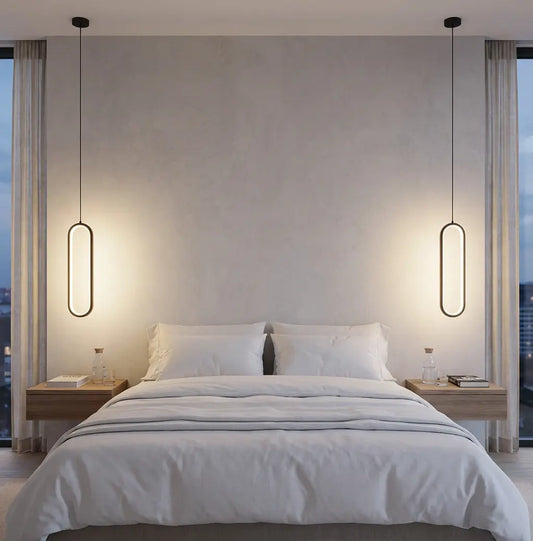 Pendelleuchte | Schwarz & Gold | Modern & Höhenverstellbar | Wohnzimmer & Schlafzimmer