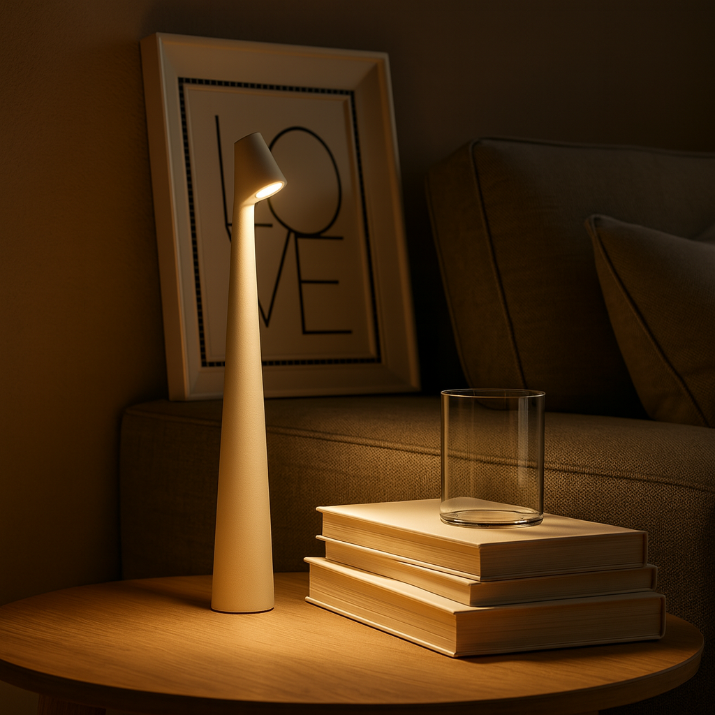 Tischlampe | Kabellos & Dimmbar | Akku-Betrieb | Wohnzimmer & Schlafzimmer