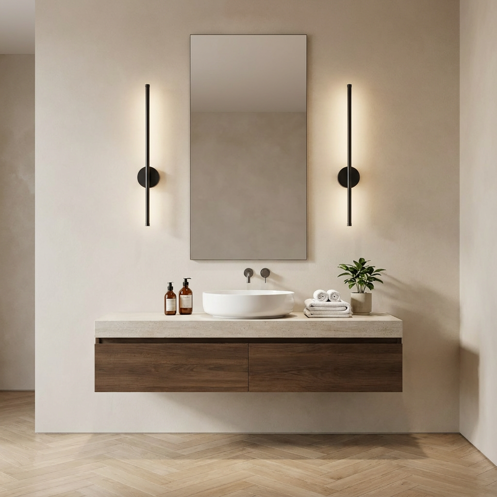 LED-Wandleuchte | 2-teiliges Set | Batteriebetrieben | Innenbereich