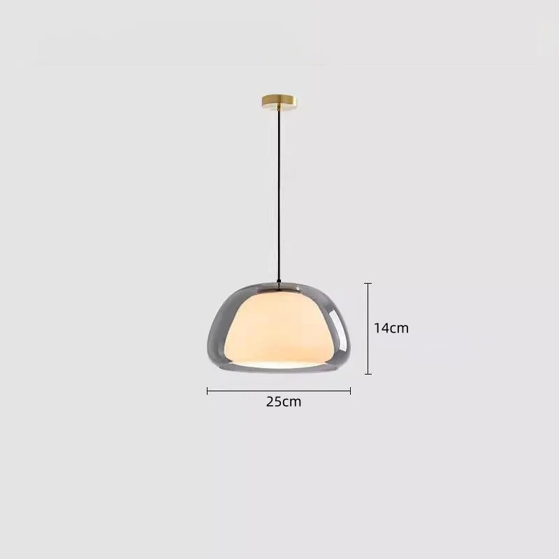 Pendelleuchte | Modernes Milchglas-Design | Höhenverstellbar | E27 Deckenbeleuchtung