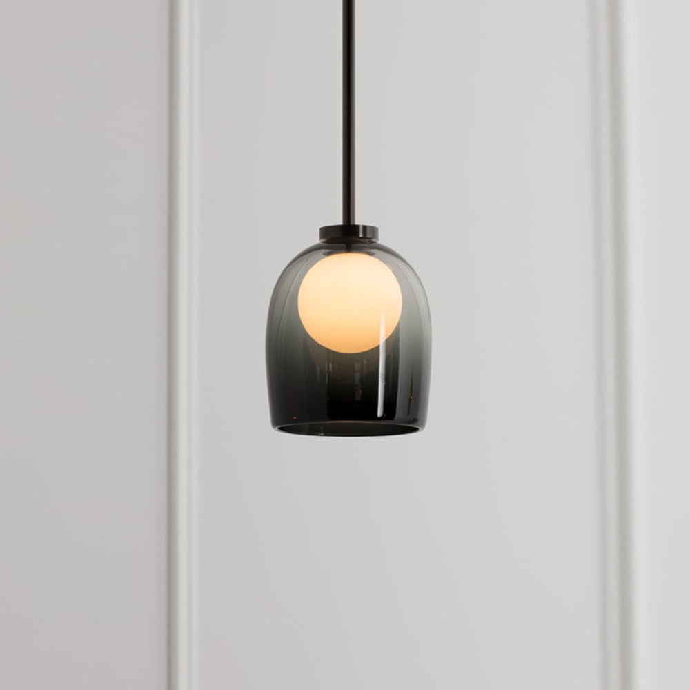 Glas-Pendelleuchte | Klarglas oder Rauchglas | G9 LED | Modernes Design