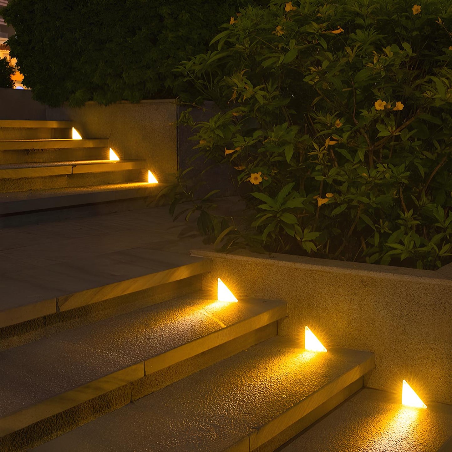 Solar-Stufenleuchte Dreieck | LED 3000K | Automatik | IP Outdoor