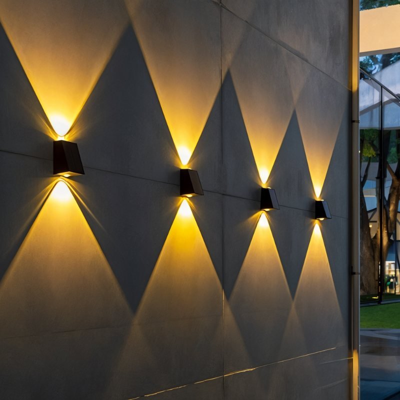 Solar-Wandleuchte Außen | Up-Down LED Effekt | Wetterfest | Garten & Terrasse