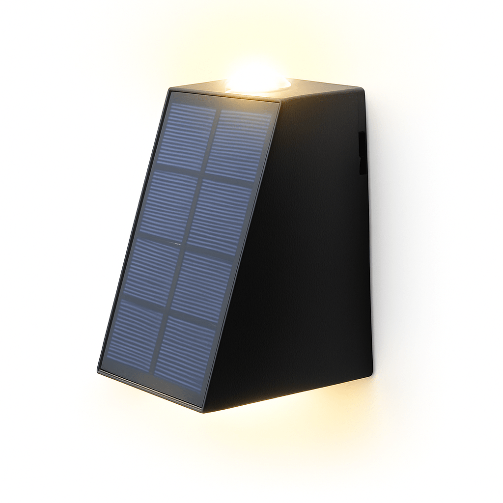 Solar-Wandleuchte Außen | Up-Down LED Effekt | Wetterfest | Garten & Terrasse
