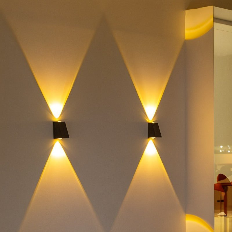 Solar-Wandleuchte Außen | Up-Down LED Effekt | Wetterfest | Garten & Terrasse