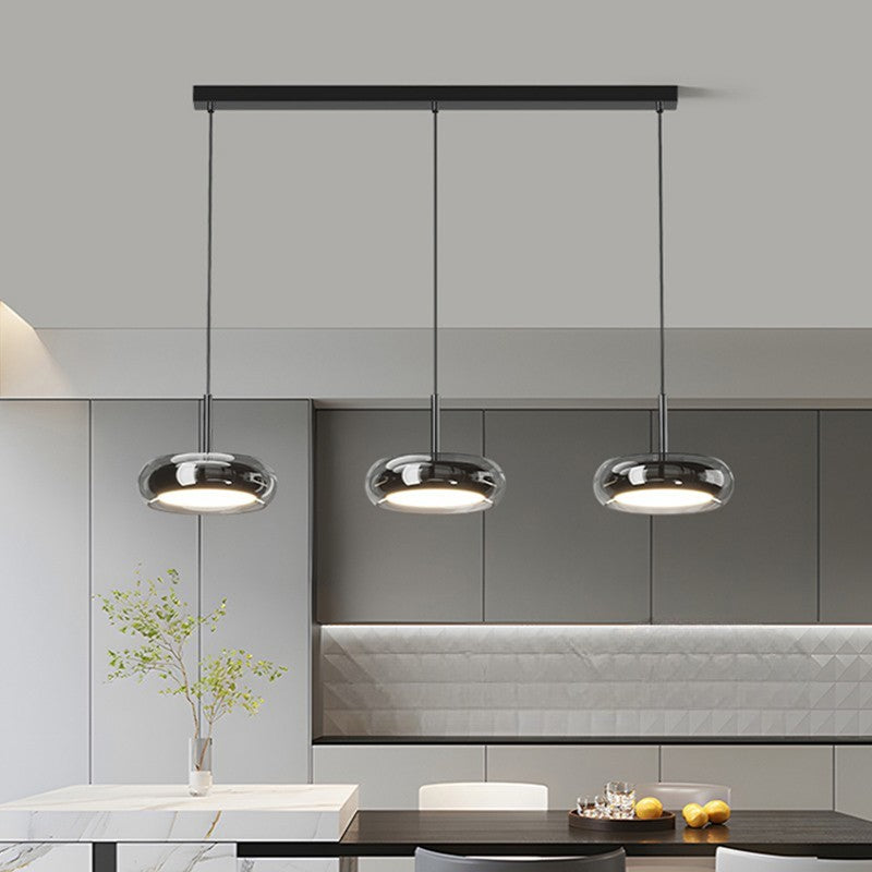 Pendelleuchte 3-flammig Glas | LED | Modern | Linear