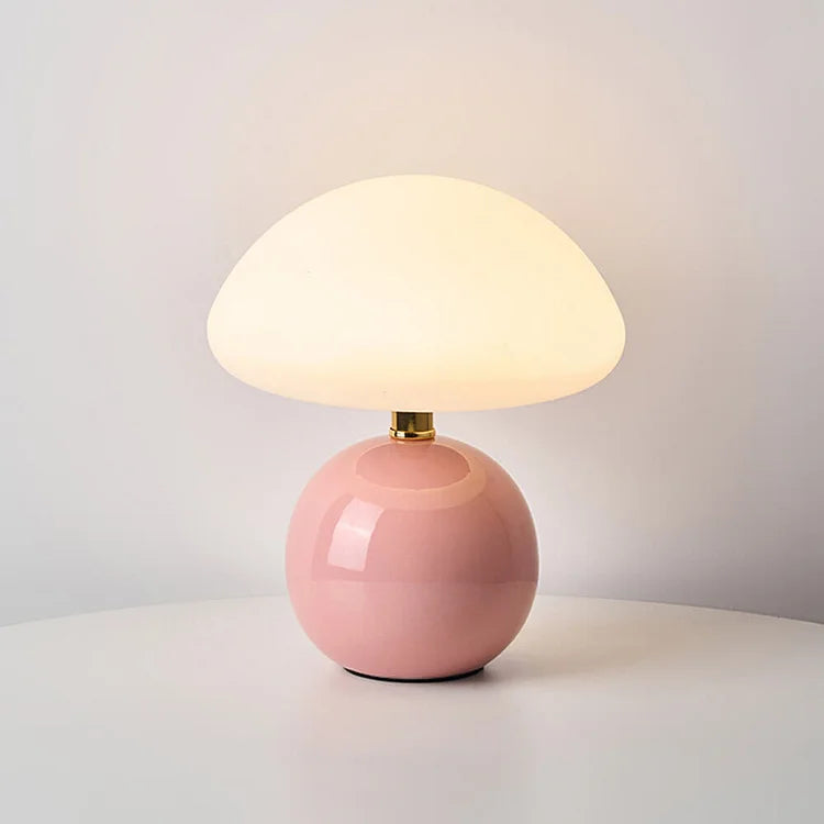 LED-Tischlampe Rund | Keramik | 3 Lichtfarben | Modern