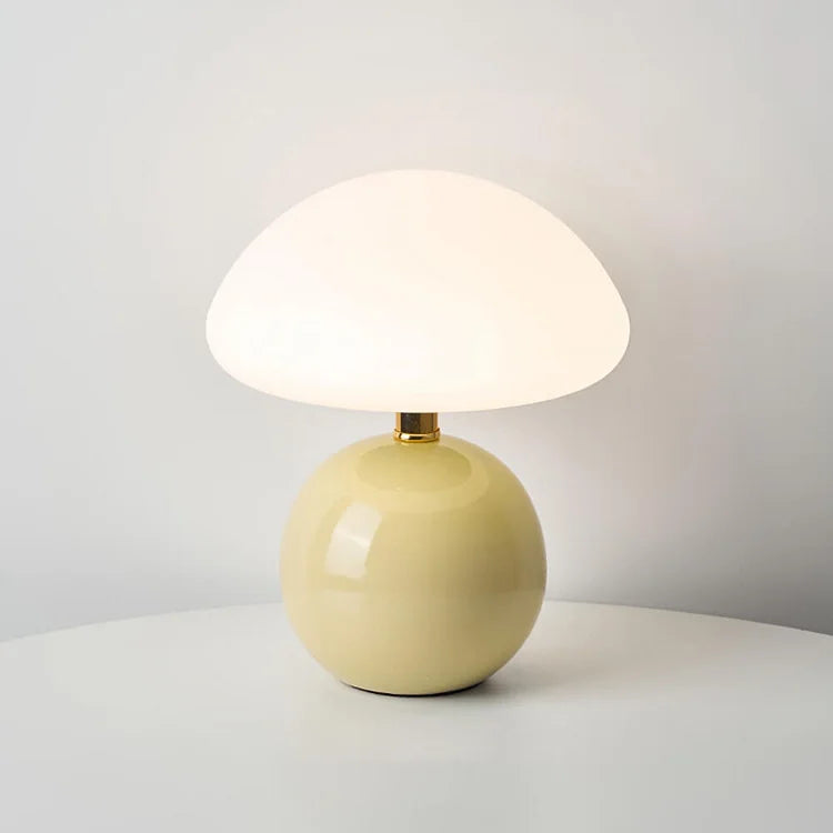 LED-Tischlampe Rund | Keramik | 3 Lichtfarben | Modern