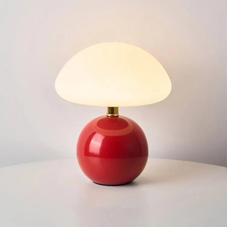 Bauhaus-Pilzlampe | Cremeweiß | Elegantes Lichtambiente