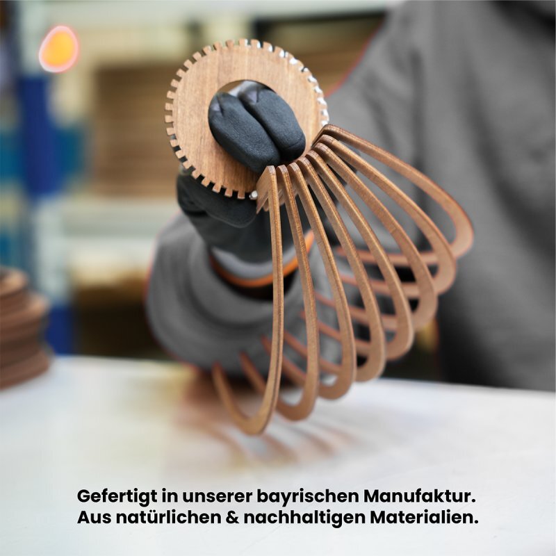 Tischleuchte | Holzlamellen | Warmweißes Licht | Wohnzimmer & Schlafzimmer