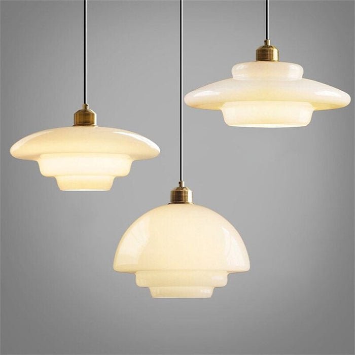 Pendelleuchte | Weißes Glas | Skandinavisches Design | Modern & Zeitlos