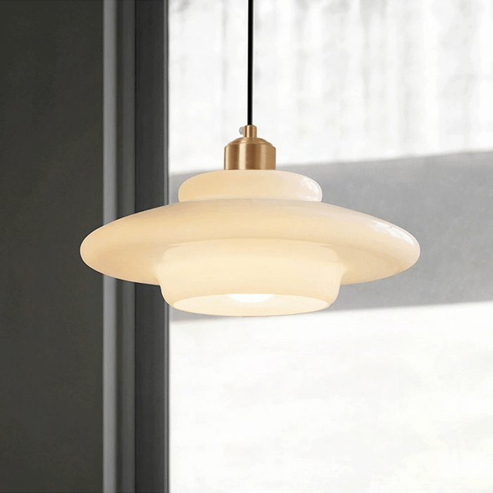 Pendelleuchte | Weißes Glas | Skandinavisches Design | Modern & Zeitlos