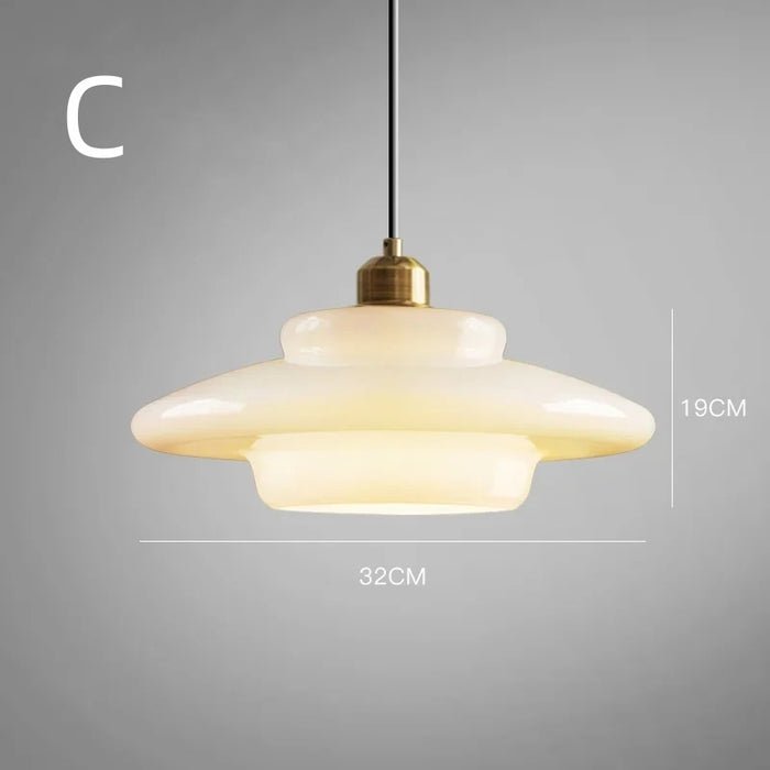 Pendelleuchte | Weißes Glas | Skandinavisches Design | Modern & Zeitlos