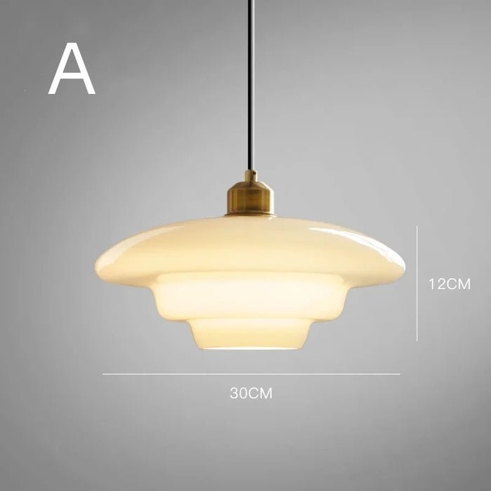 Pendelleuchte | Weißes Glas | Skandinavisches Design | Modern & Zeitlos