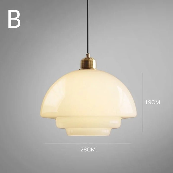 Pendelleuchte | Weißes Glas | Skandinavisches Design | Modern & Zeitlos
