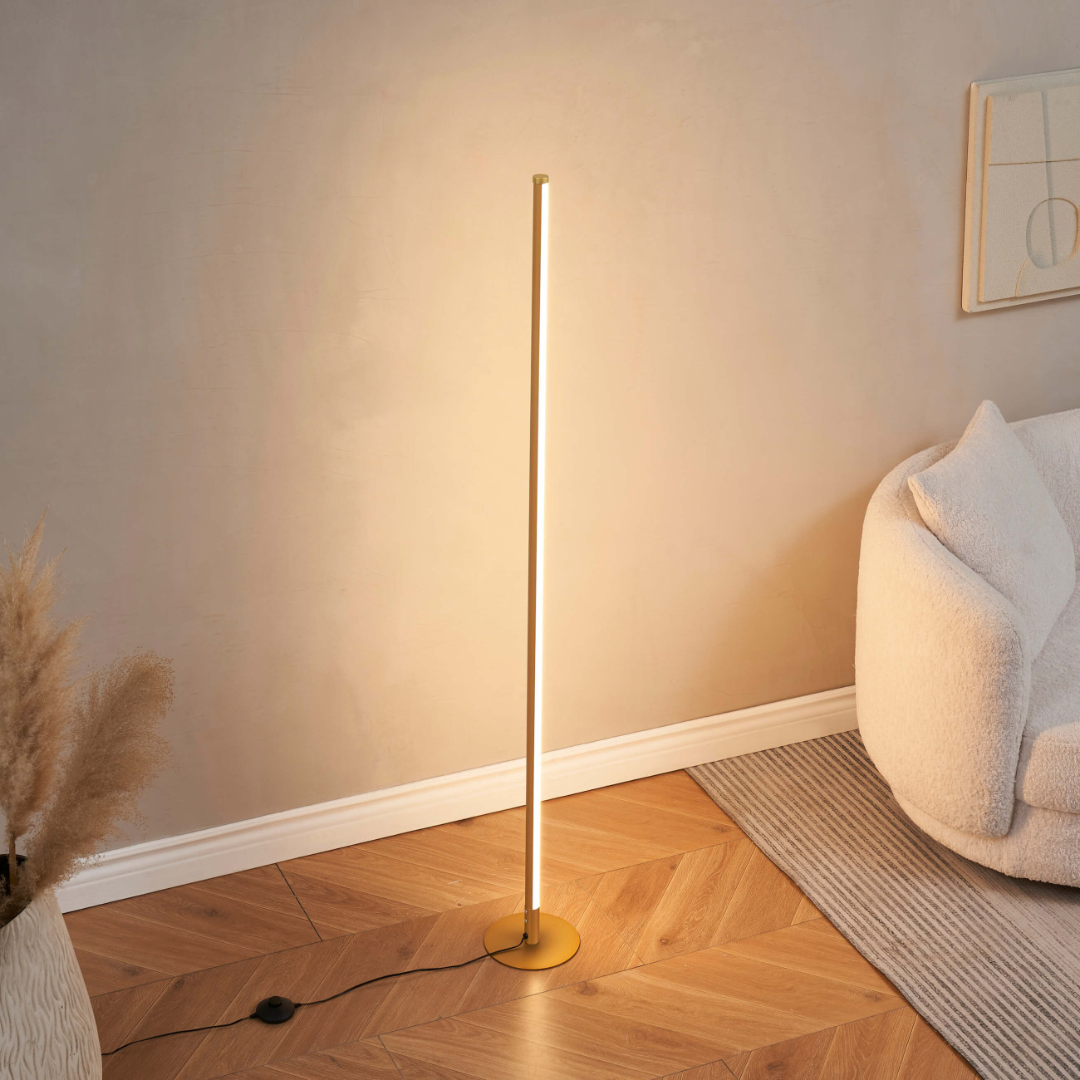 Stehlampe | LED dimmbar | Modernes Design | Wohnzimmer & Schlafzimmer